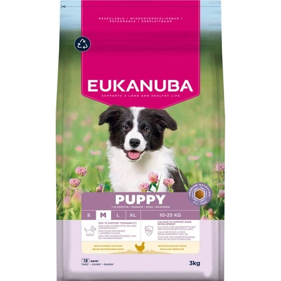 EUKANUBA Growing Puppy mittelgroße Rassen, Huhn, 3 kg