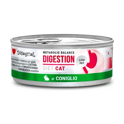 Disgual Nassfutter für Katzen, Veterinär, Verdauung, Kaninchen (erwachsen), 85 g