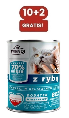 Frendi-Stücke in feiner Fischsauce 10x800g + 2x800g GRATIS!