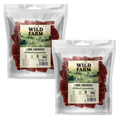 WILD FARM Lammwürstchen 2x500g Hundeleckerli
