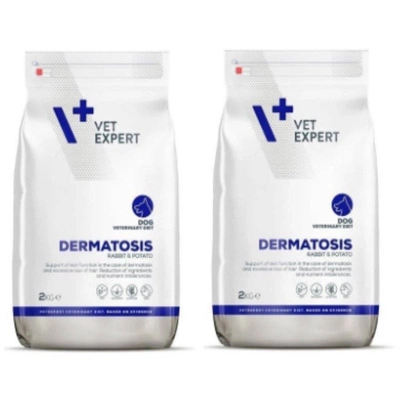 VETEXPERT Veterinary Diet Dog Dermatosis Kaninchen & Kartoffel 2x2kg