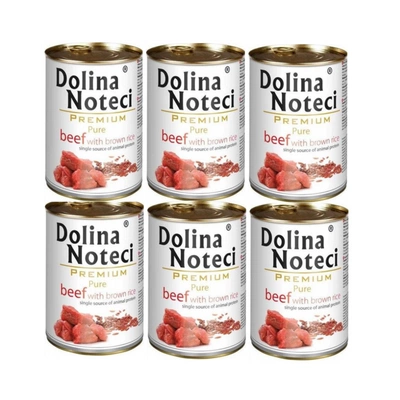 Dolina Noteci Premium Pure Rindfleisch mit braunem Reis 6x800g