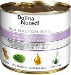 Dolina Noteci Premium für kleine Rassen mit Kaninchen, Bohnen und Reis 185g