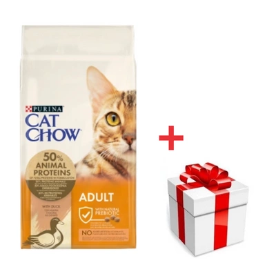 Purina Cat Chow Adult Ente 15kg + Überraschung für die Katze