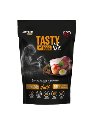 Tasty Dogs Life Junior Kalbfleisch in Geleeschale 500g