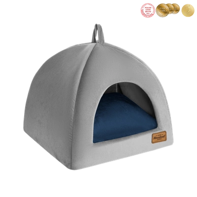 RECOBED Hundebox Welurove grau S 40x40cm