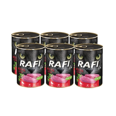 Dolina Noteci Rafi Katze Adult mit Kalbfleisch 6x400g