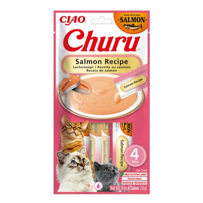 INABA CAT CHURU Lachs-Rezept 4x14g