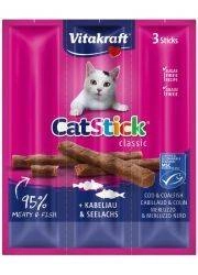 Vitakraft Cat Stick Mini Kabanosy mit Kabeljau 3x18g