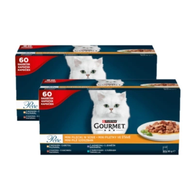 Purina Gourmet Perle Mini Filets in Sauce Katzenfutter 120x85g
