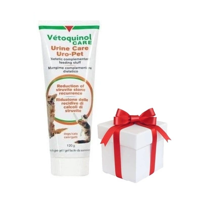 Vetoquinol Uro-Pet 120g + Überraschung für den Hund GRATIS!