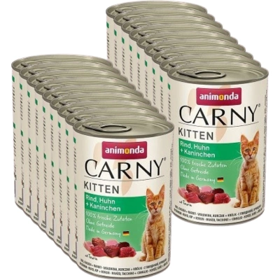 ANIMONDA Carny Kitten Geschmack: Rind, Huhn und Kaninchen 18x400g