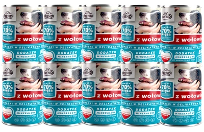 Frendi-Stücke in weicher Soße mit Rindfleisch 10x400g