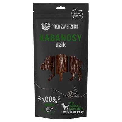 PAKA ZWIERZAKA- Wildschwein Kabanosy 3 Stück (80g)