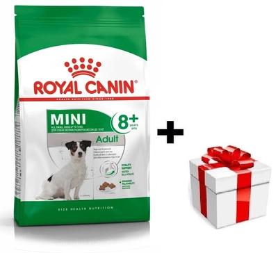 ROYAL CANIN Mini Adult +8 8kg + Überraschung für den Hund