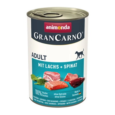 ANIMONDA GranCarno Adult Dog Geschmack: Lachs + Spinat 400g