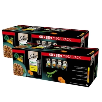 Sheba Nature's Collection Geflügelgeschmack in Gelee – Nassfutter für Katzen, 80 x 85 g