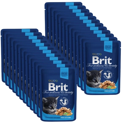 Brit Premium Kitten mit Huhn in Sauce 24x100g