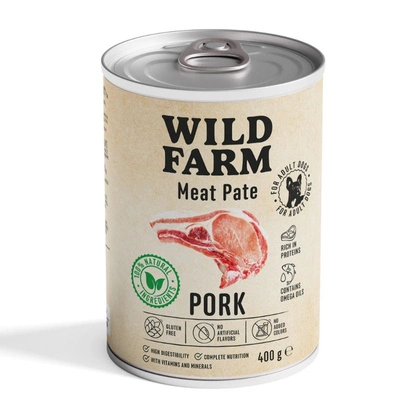 Wild Farm Pate Pork 400g glutenfreies Hundefutter