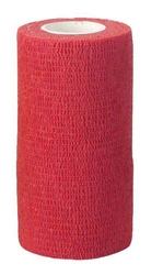 Kerbl EquiLastic Selbstklebebandage, 5 cm, rot