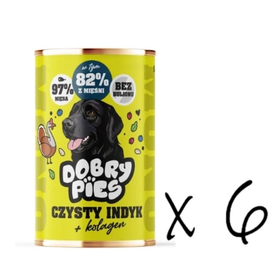 Dobry Pies Mono Truthahn mit Kollagen 6x400g