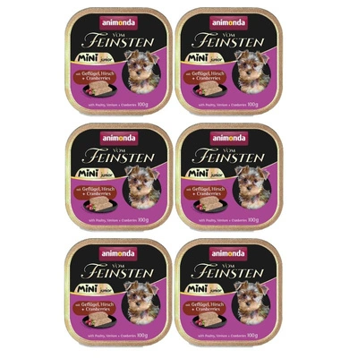 ANIMONDA Vom Feinsten Mini Junior Geflügel/Hirsch 6x100g