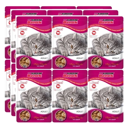 CERTECH-SUPER BENEK Adult Cats Rindfleisch 24x100g