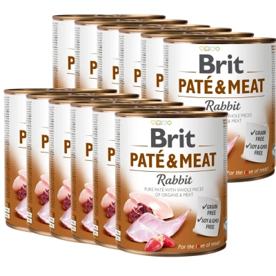 Brit Pate & Meat mit Kaninchen 12x800g