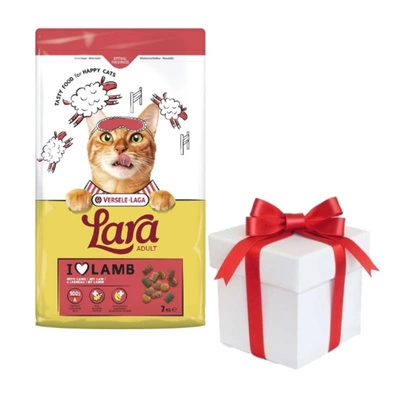 VERSELE-LAGA Lara Adult Lamb 7kg - Futter für ausgewachsene Katzen mit Lamm + Überraschung für die Katze GRATIS!