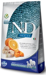 Farmina N&D Ocean Canine Adult Medium&Maxi Cod Pumpkin&Orange 12kg