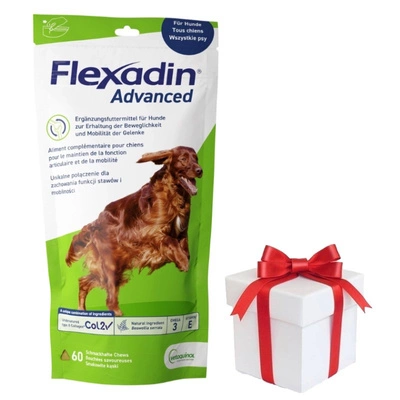 Vetoquinol Flexadin Advanced 60Stück + Gratis-Überraschung für den Hund!