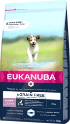 Eukanuba Puppy&Junior Small/Medium Grain Free Lachs 3kg