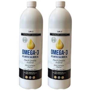 LAB-V Omega-3 Lachsöl für Hunde und Katzen 2x1l