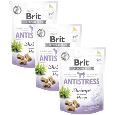 Brit Care Dog Functional Snack Shrimp Antistress 3x150g
