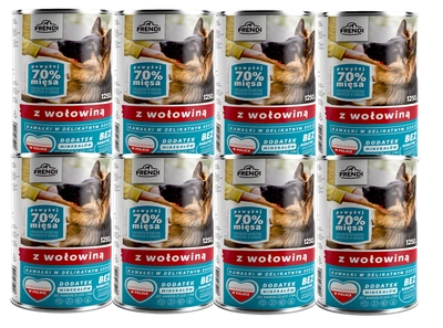 Frendi-Stücke in weicher Soße mit Rindfleisch 8x1250g