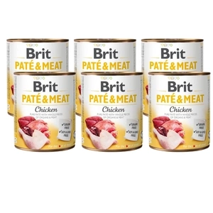 Brit Pate & Meat mit Huhn 6X800g  -2% RABATT AUF DAS SET