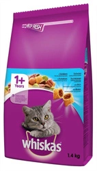 WHISKAS Adult 1.4kg - Katzentrockenfutter mit Thunfisch und Gemüse