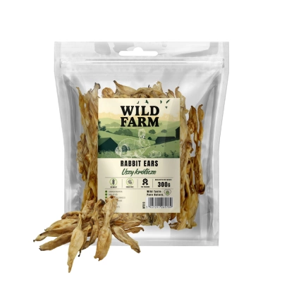 WILD FARM Kaninchenohren 300g Hundeleckerli