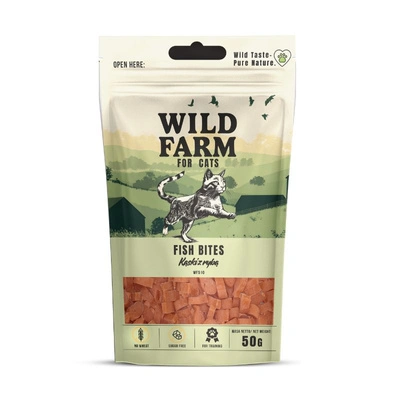 WILD FARM Fischstückchen 50 g Leckerbissen für Katzen