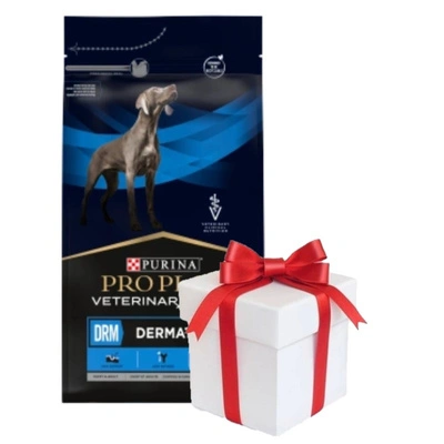 PURINA Pro Plan Tiernahrung DRM Dermatose 3kg + Überraschung für den Hund GRATIS!