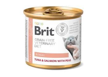 Brit Grain Free Veterinary Diet Cat Renal Tuna, Salmon & Peas 200g