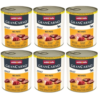 ANIMONDA GranCarno Adult Dog Geschmack: Schwein + Pute 6x800g