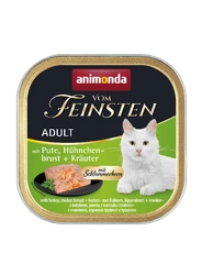 Animonda Cat Vom Feinsten Adult Truthahn mit Hühnerbrust und Kräutern 100g