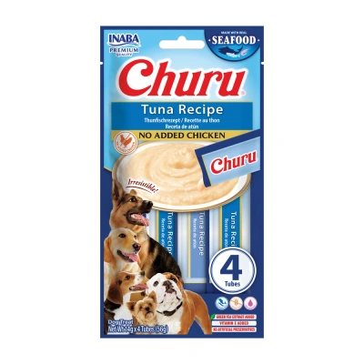 INABA Dog Churu (Fischbasis) Thunfischrezept 4x14g (56g)