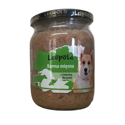 Leopold Kalbfleisch Hundefutter 500g (Dose)