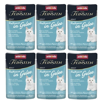 ANIMONDA Vom Feinsten Raffinesse Huhn mit Seelachs in Gelee 6x85g