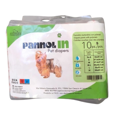 PannolIN Windeln für Hündinnen, Größe S, 10 Stück/Packung