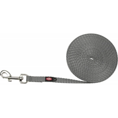 TRIXIE Trainingsleine für kleine Hunde, Gurtband, XS–S: 5m/10mm, sehr leicht, Graphit
