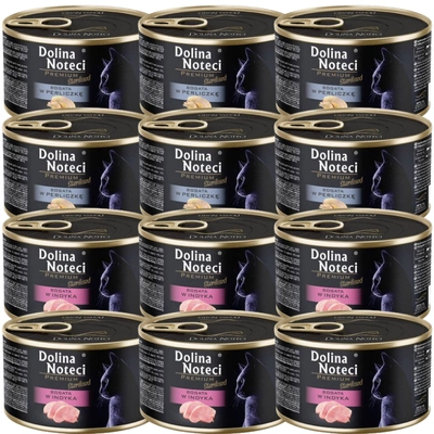 DOLINA NOTECI Premium Sterilised für Katzen GESCHMACKS-MIX 12x185g