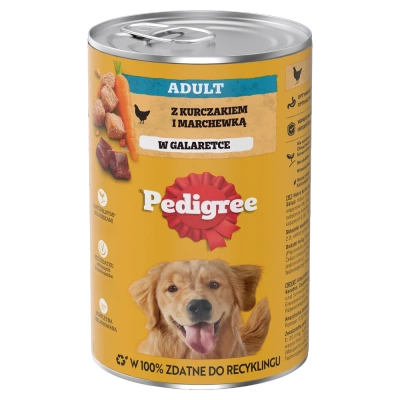 PEDIGREE Adult Dose 1200g - Nasses Alleinfuttermittel für ausgewachsene Hunde, mit Huhn in Gelee